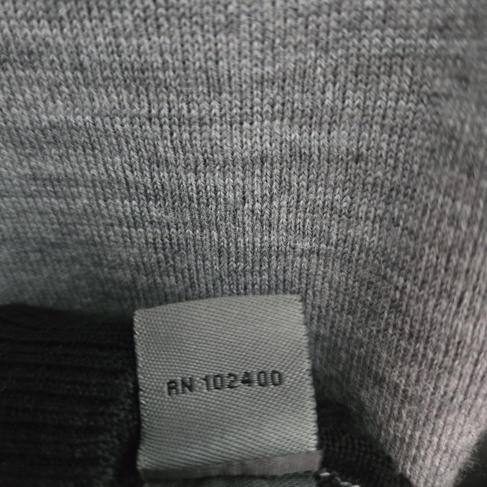 Johnston & Murphy Sweater, Mens Large V Neck Gray & Black Ombre 100% Merino Wool - Picture 12 of 12
